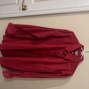 Like New - Van Heusen Coral-Red Classic Fit Button-Down Shirt.